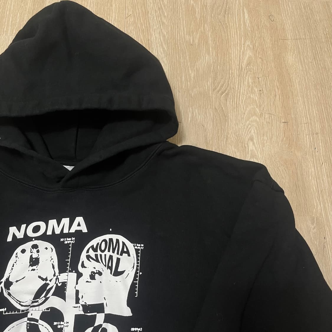 노매뉴얼 NOMANUAL MRI 프린팅 후드티 XL(105) 상품이미지2