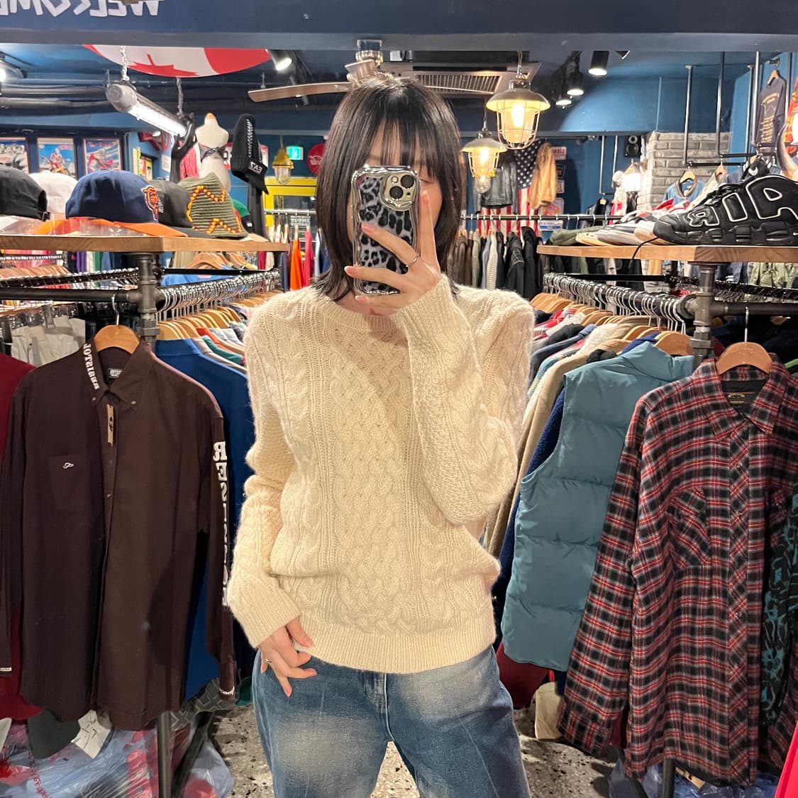 Vintage 빈티지 케이블 니트 스웨터 상품이미지2