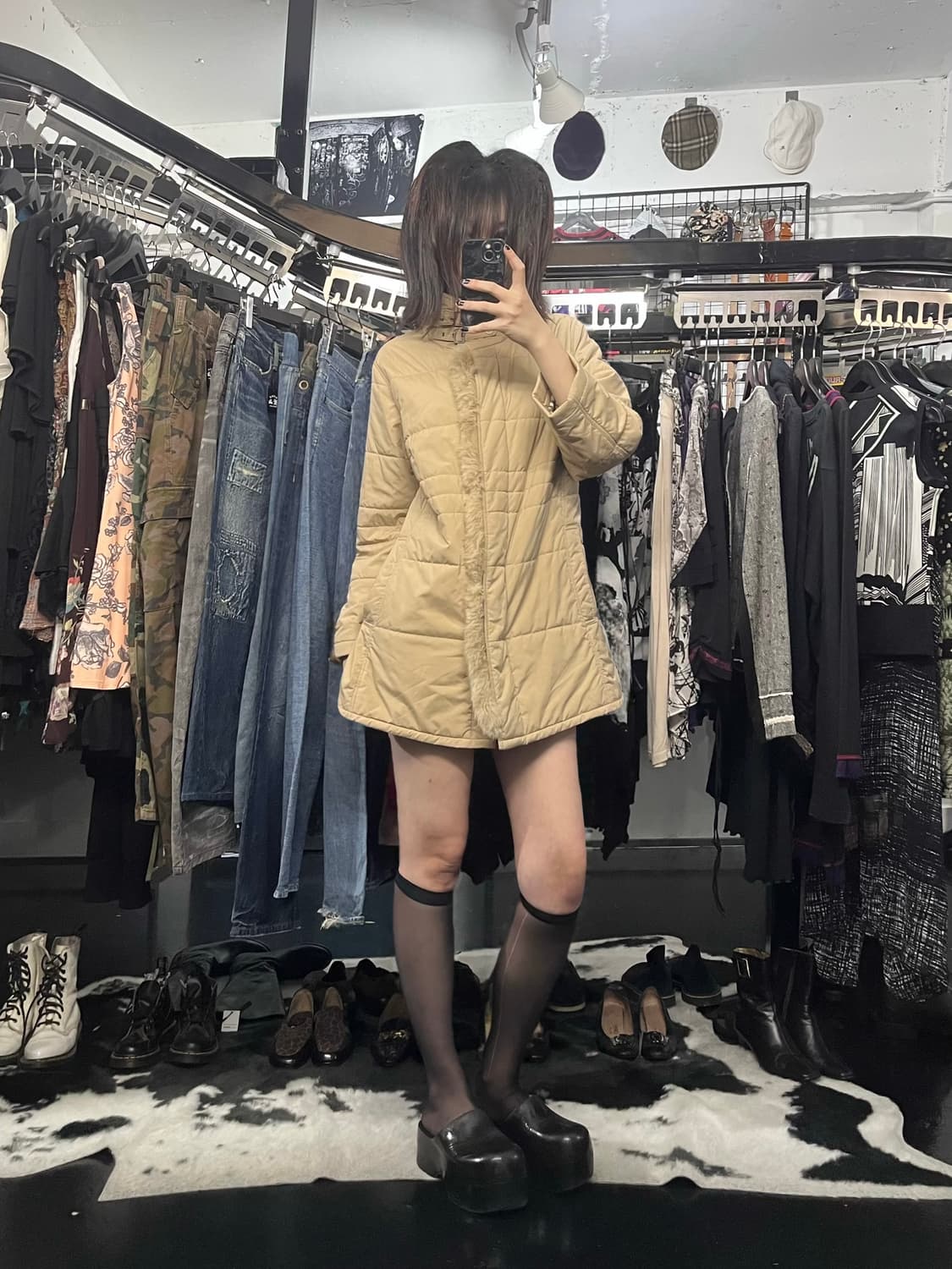 버버리 버클 퍼 패딩 상품이미지2