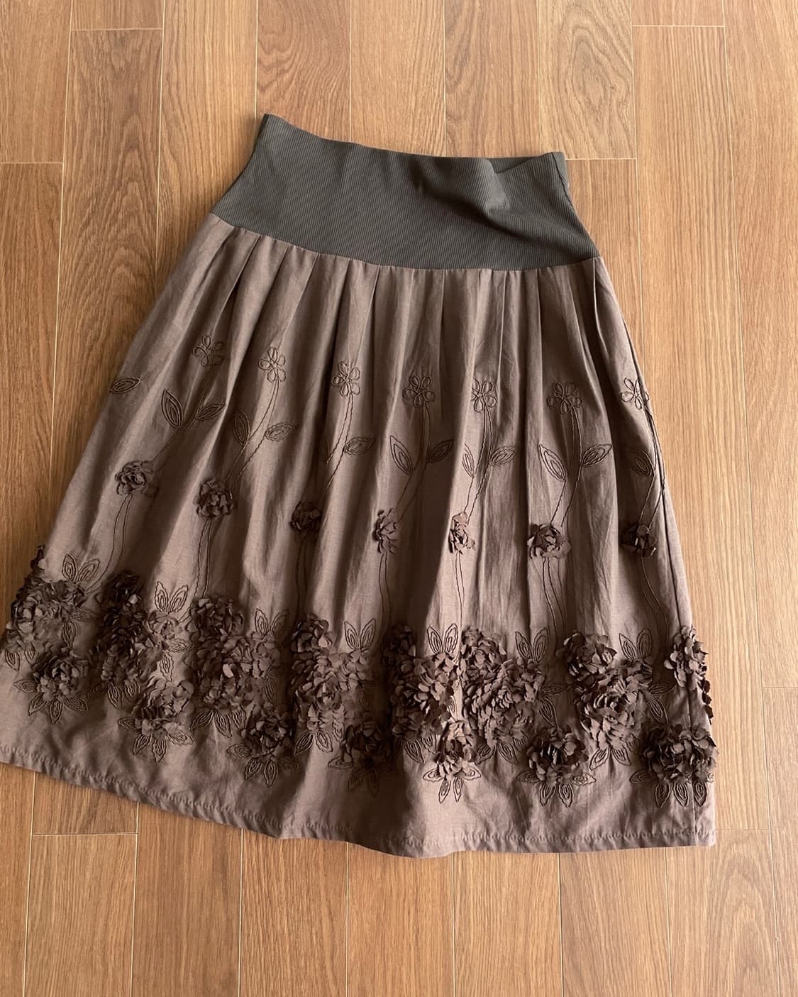 flower detail skirt 상품이미지3