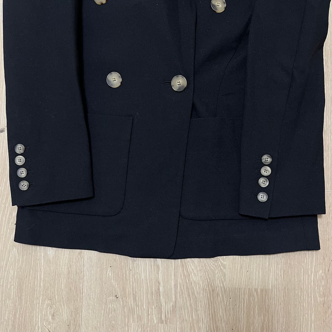 한섬 SYSTEM 여성 모직 더블 정장 블레이저 자켓 82-94-160 상품이미지8