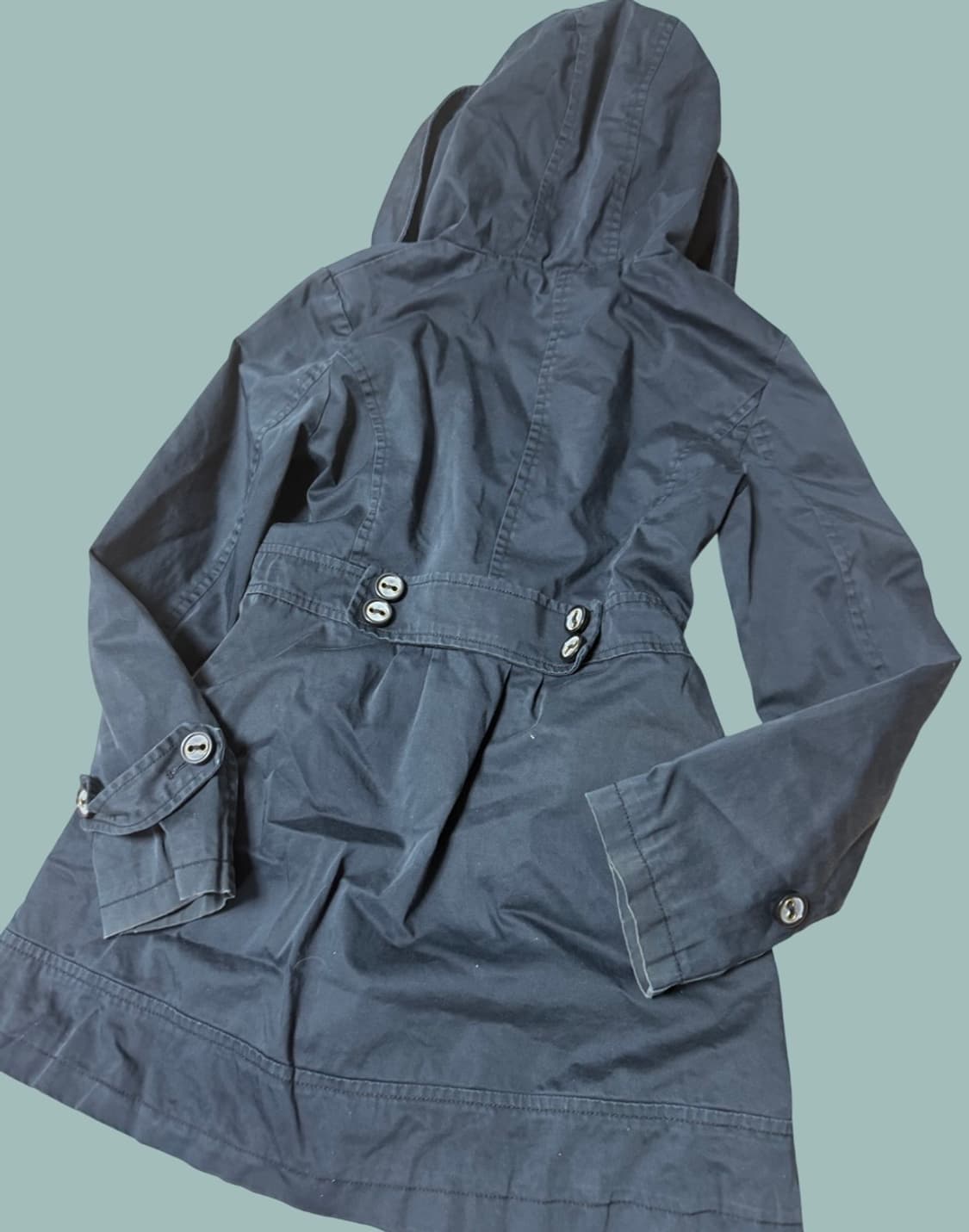 더블버튼 코트 네이비 상품이미지2