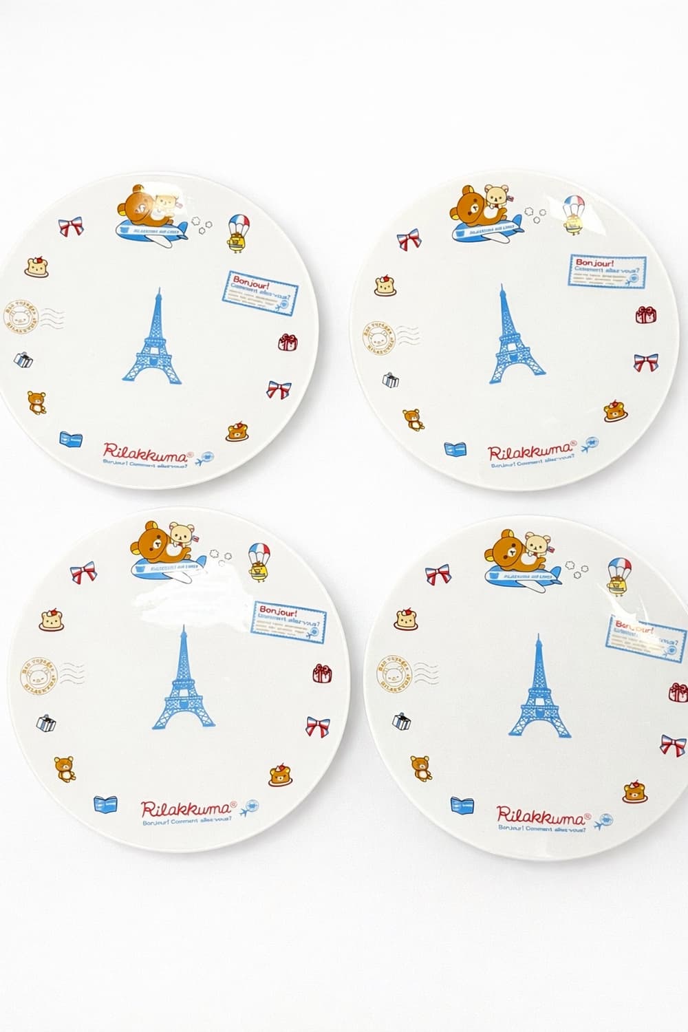 [고전]🧸 리락쿠마 파리 접시 4p 세트 상품이미지1