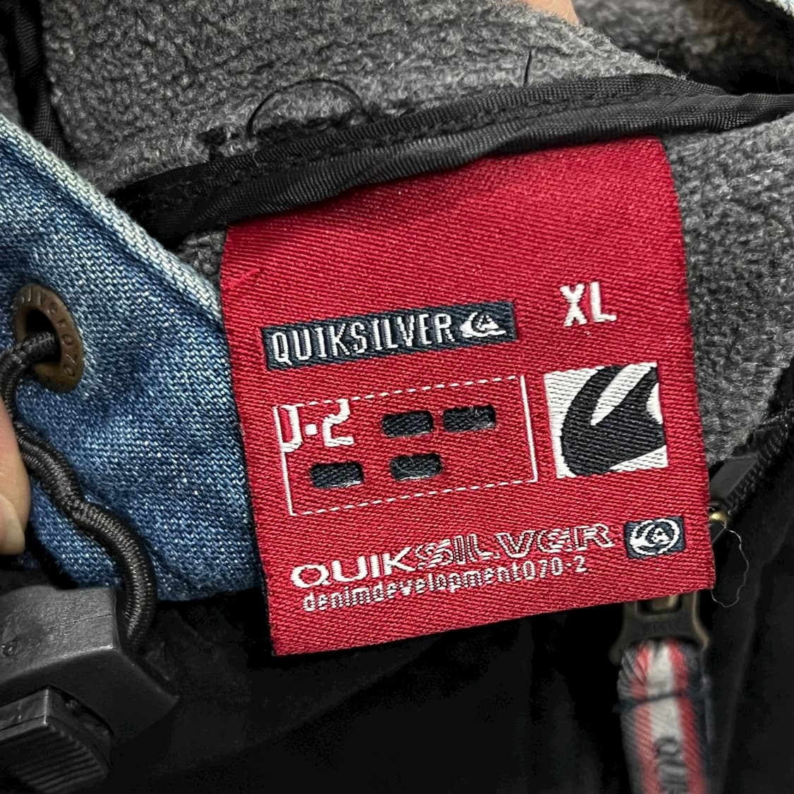 퀵실버 데님 배색 후드 집업 y14027 상품이미지7