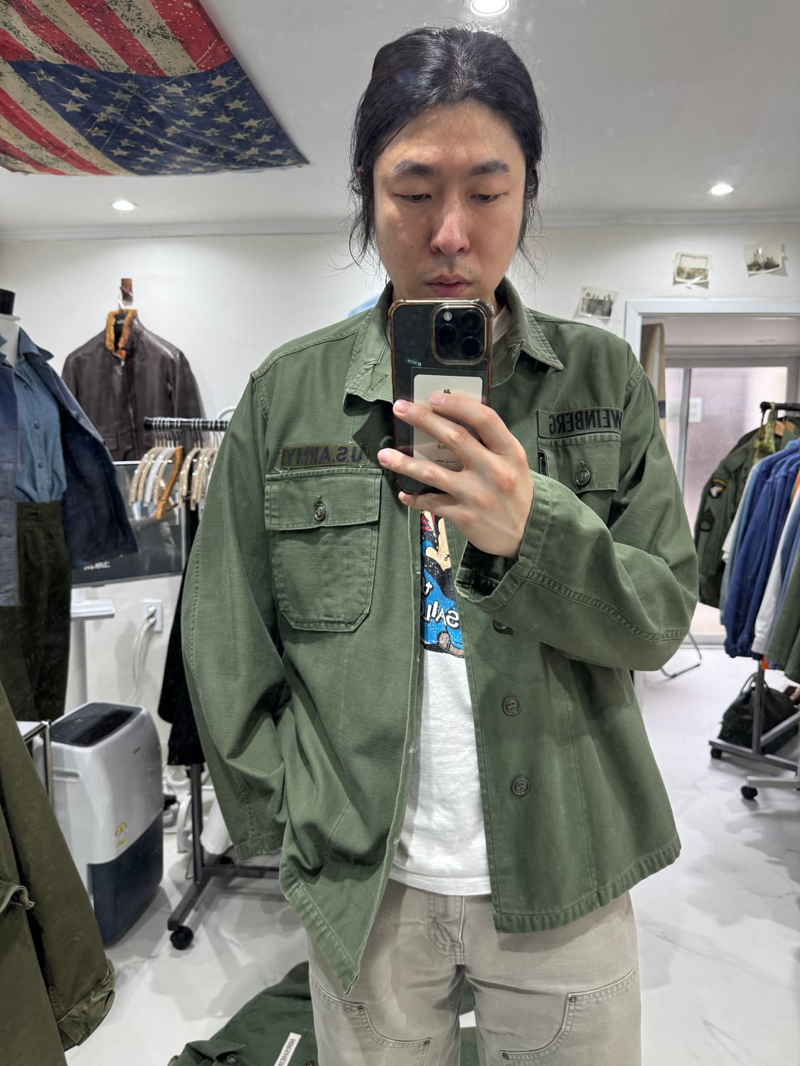 US Army 1세대 OG 107 셔츠 빅사이즈 상품이미지10