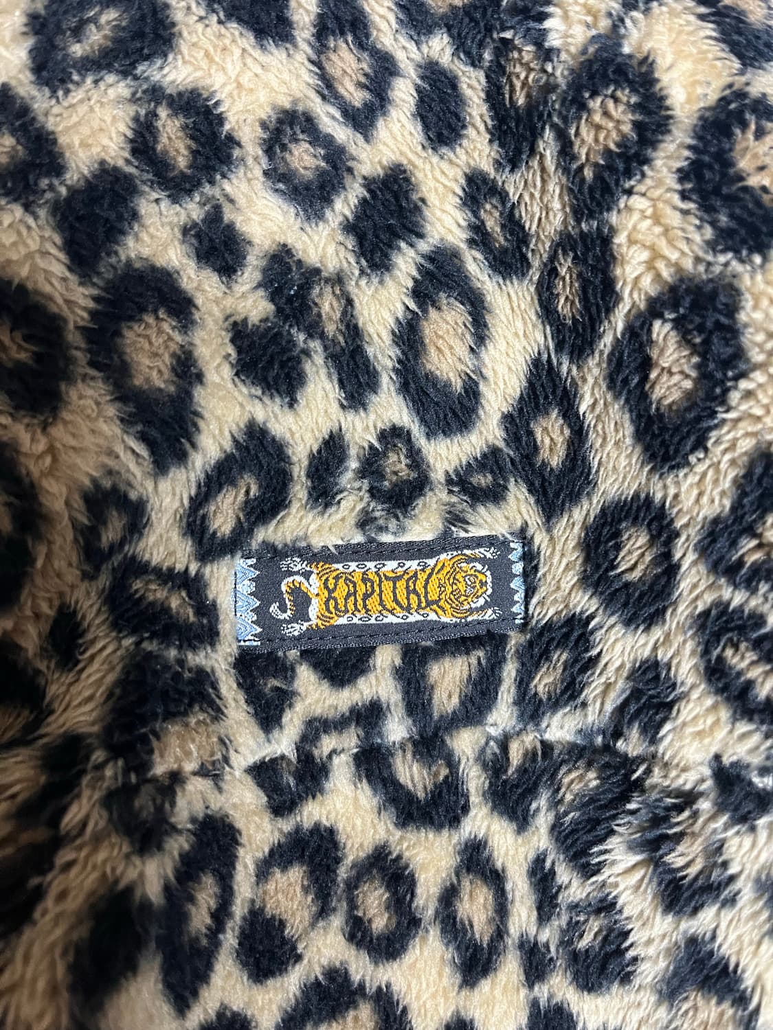 [3/L] 캐피탈 레오파드 후리스 플리스 반집업 아노락 상품이미지6