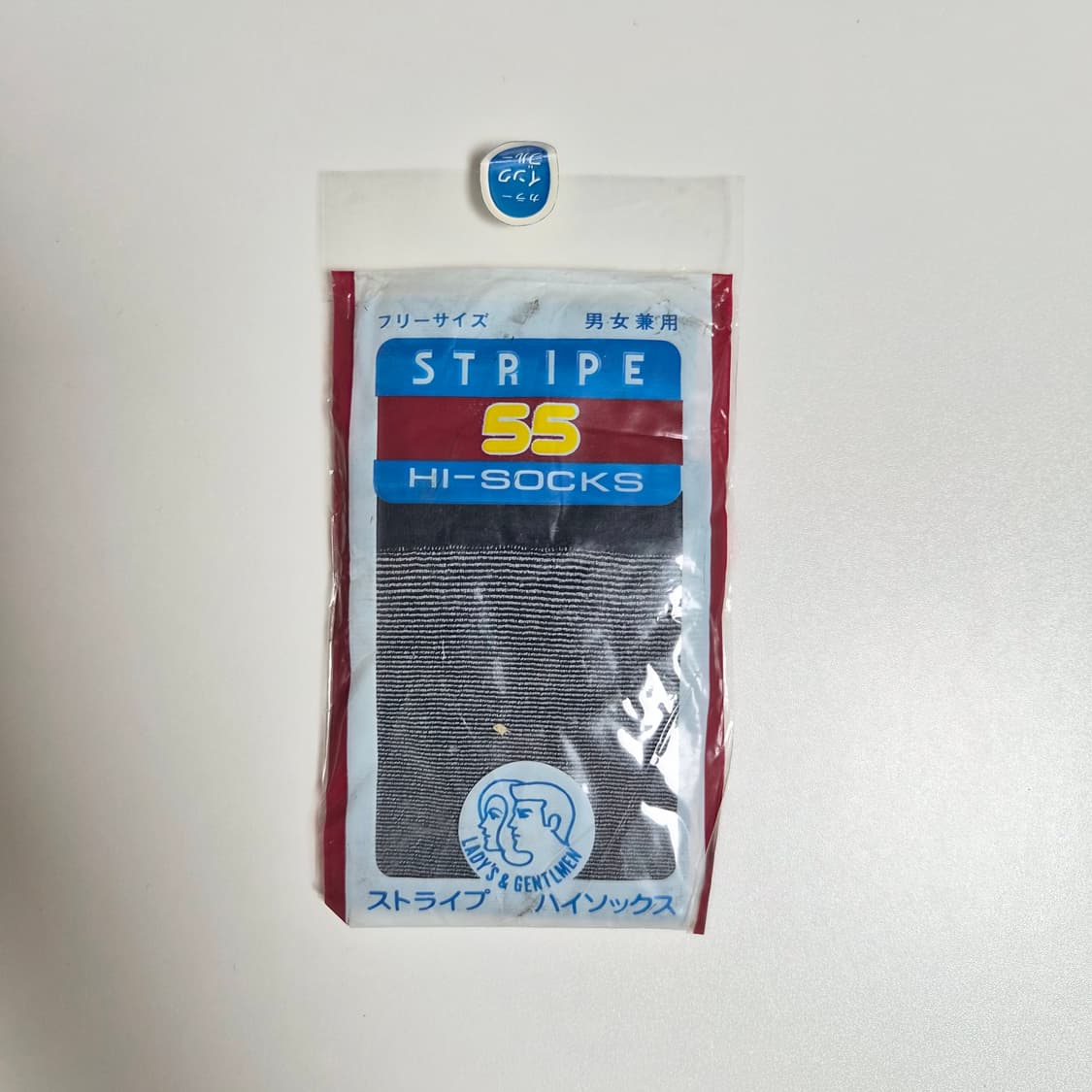 블루그레이 잔스트라이프 니하이삭스 스타킹 상품이미지4