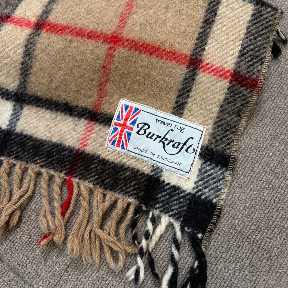 burkraft 잉글랜드 울 테이블 캠핑 러그 상품이미지2