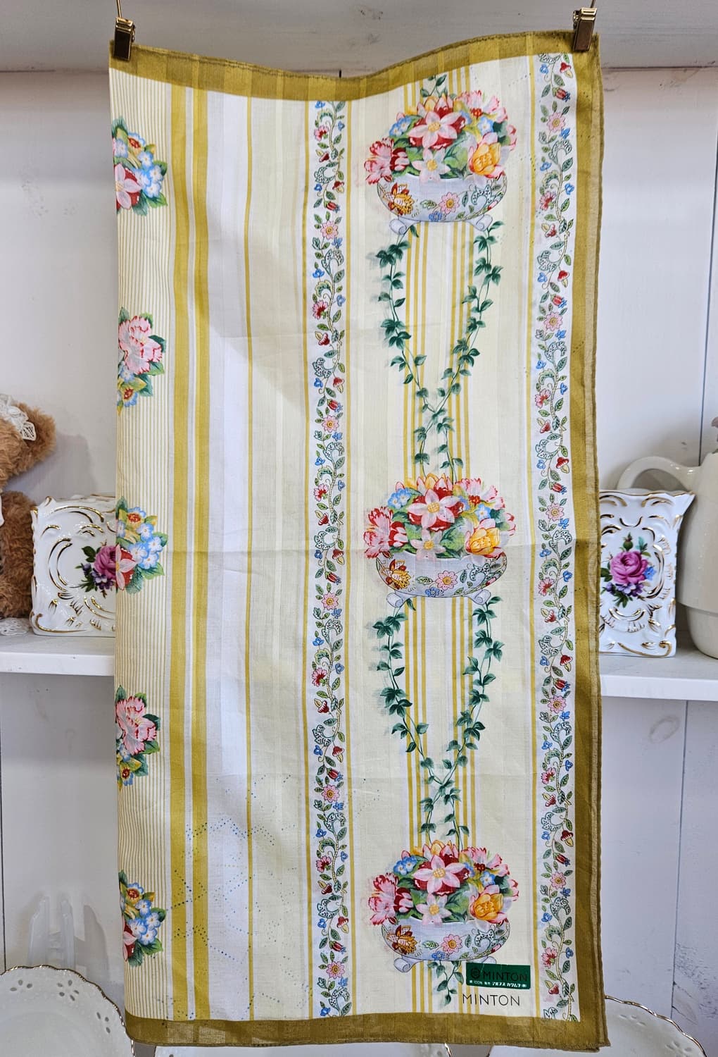 민턴(MINTON) 실크 손수건 새상품 상품이미지1