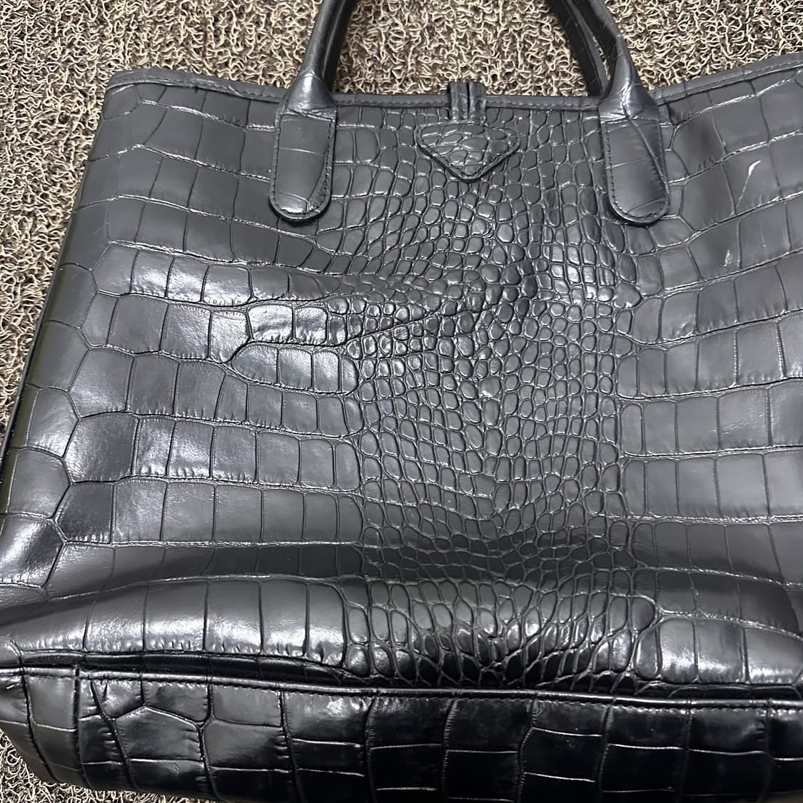 롱샴 여성 토트백 숄더백 가죽 가방 블랙 상품이미지5