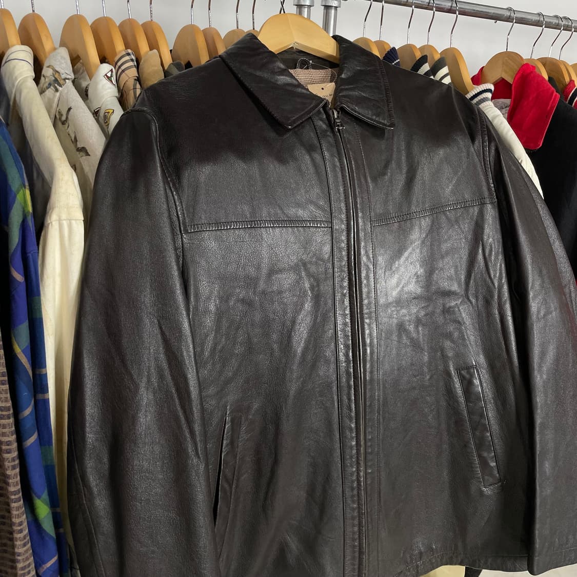 1990s Chaps 챕스 랄프로렌 양가죽 자켓 상품이미지5