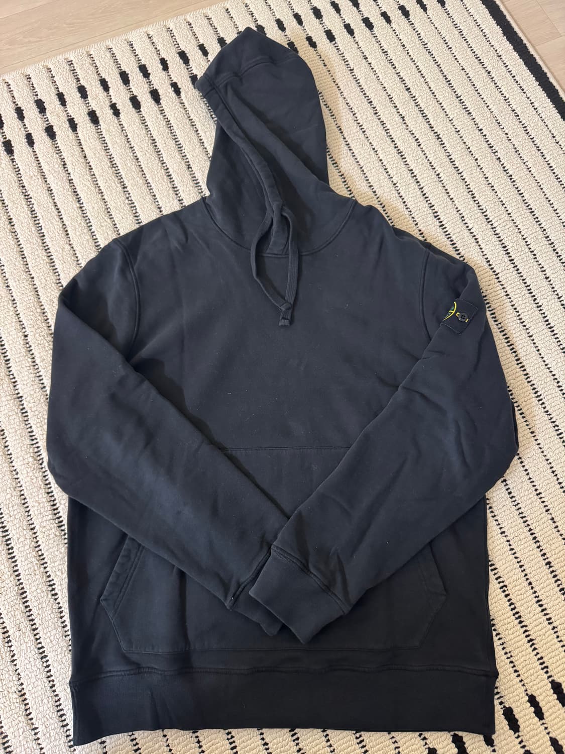 [XXL] 스톤아일랜드 후드티 블랙 상품이미지1