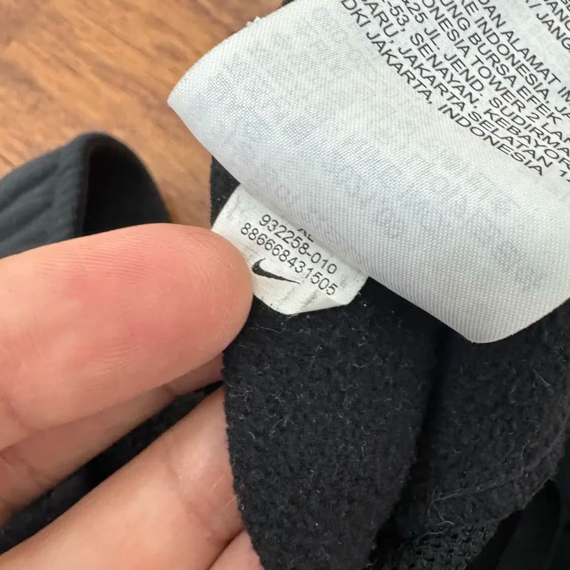 XL 나이키 빅로고 써마 블랙 트레이닝 조거 팬츠 상품이미지5