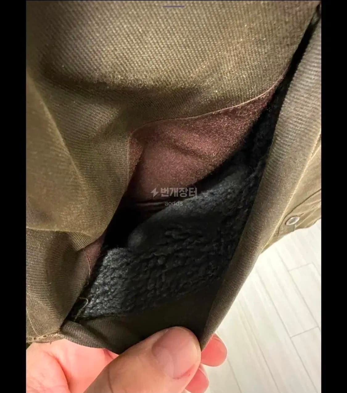 카카두 가죽카라 왁스자켓 바버자켓(S, 실사이즈 105) 상품이미지4