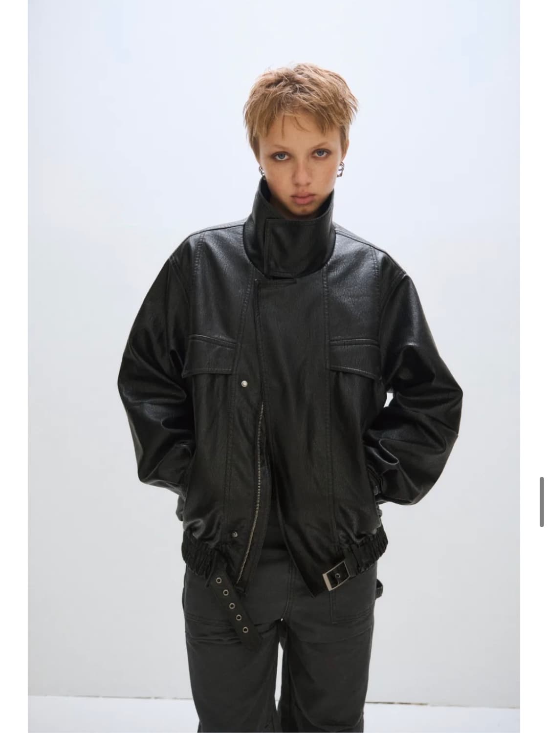 플리즈프로젝트 비건 레더 자켓 상품이미지1