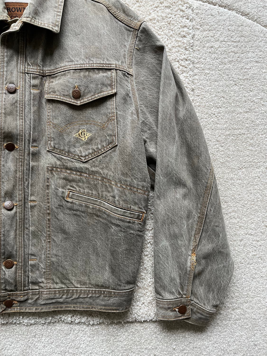 브라운 데님 워크 트러커 자켓 (105) 상품이미지4