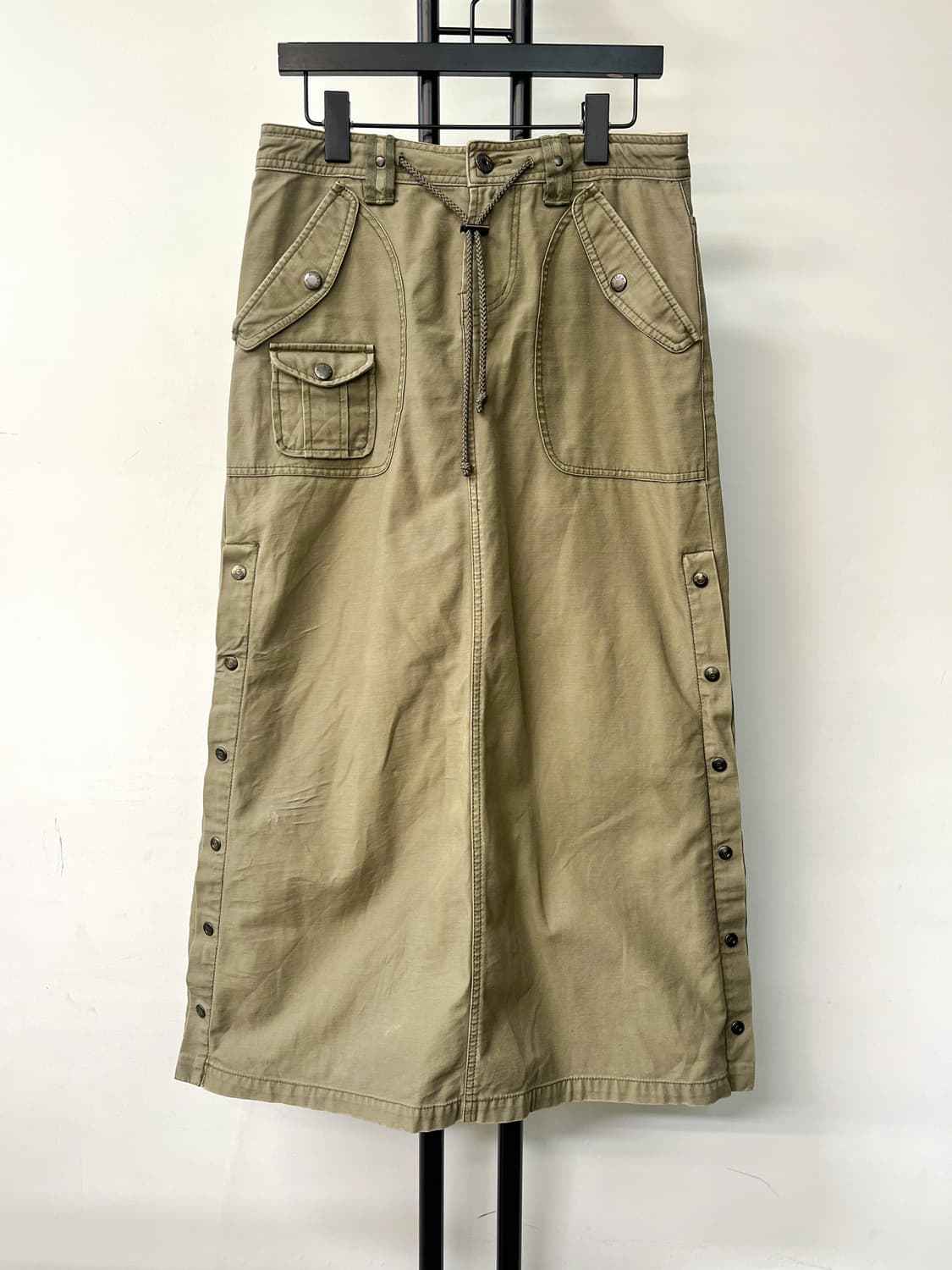 아비렉스 밀리터리 사이드 버튼 카모 스커트 상품이미지5