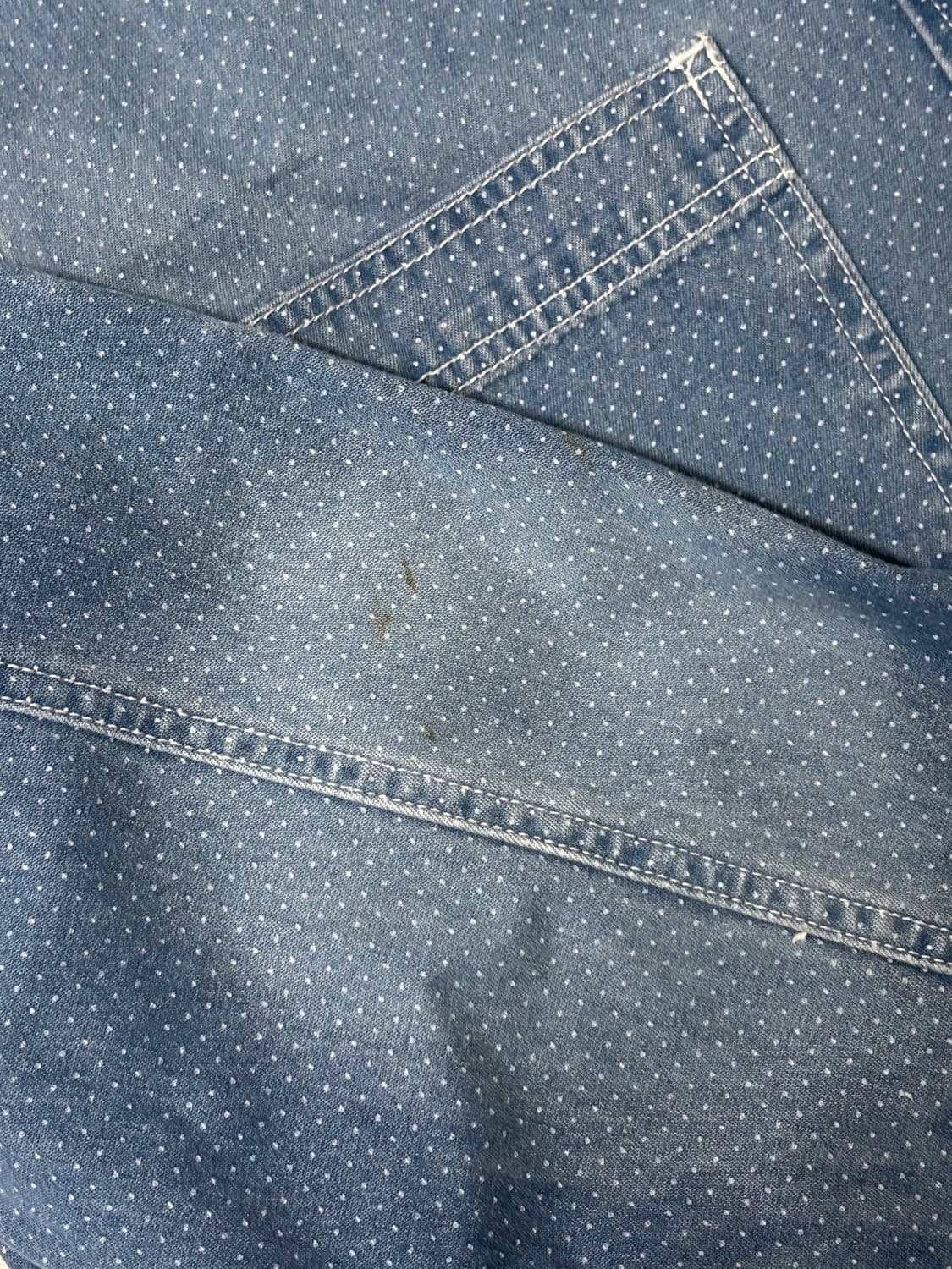 데님 도트 셔츠 데님셔츠 도트셔츠 상품이미지2