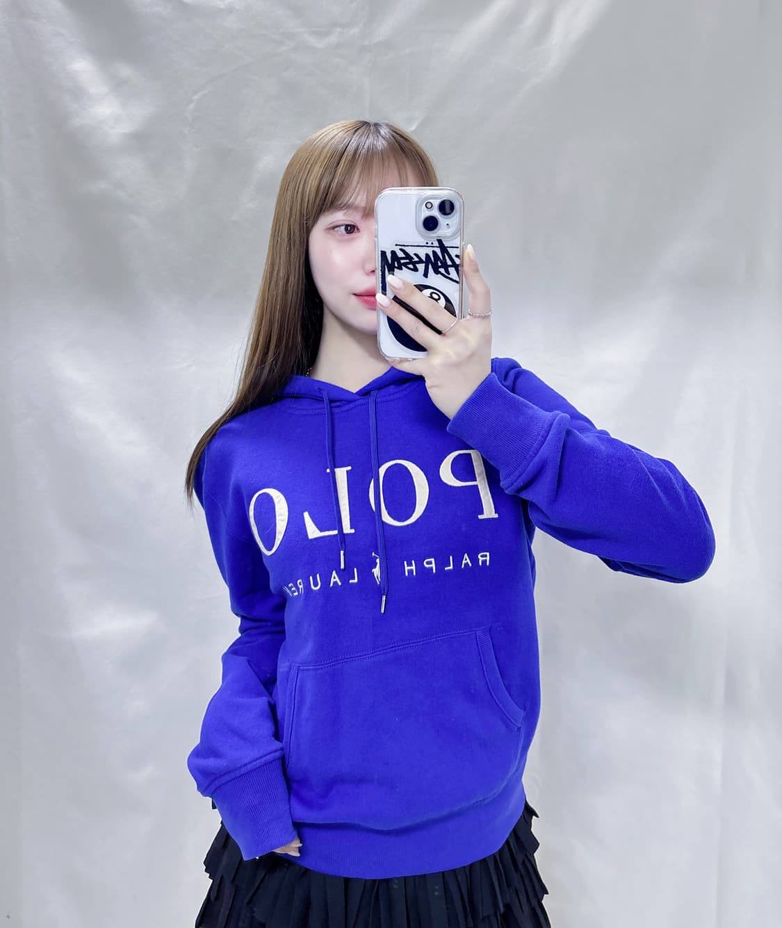 폴로 랄프로렌 베이비블루 빅포니로고 후드  상품이미지1