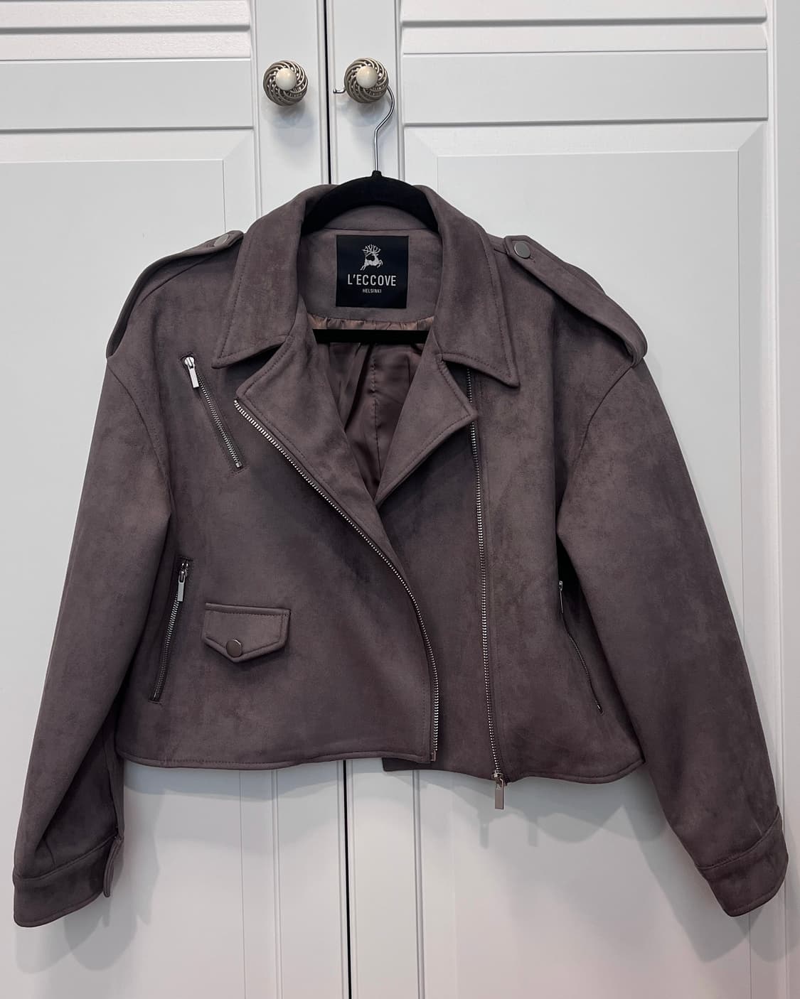 퍼플 스웨이드 무스탕 자켓 상품이미지2