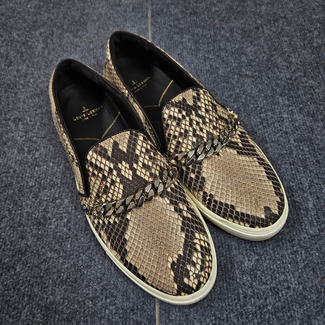 루이스리만 뱀피체인 하이엔드 슬립온 한정판 급처 상품이미지3