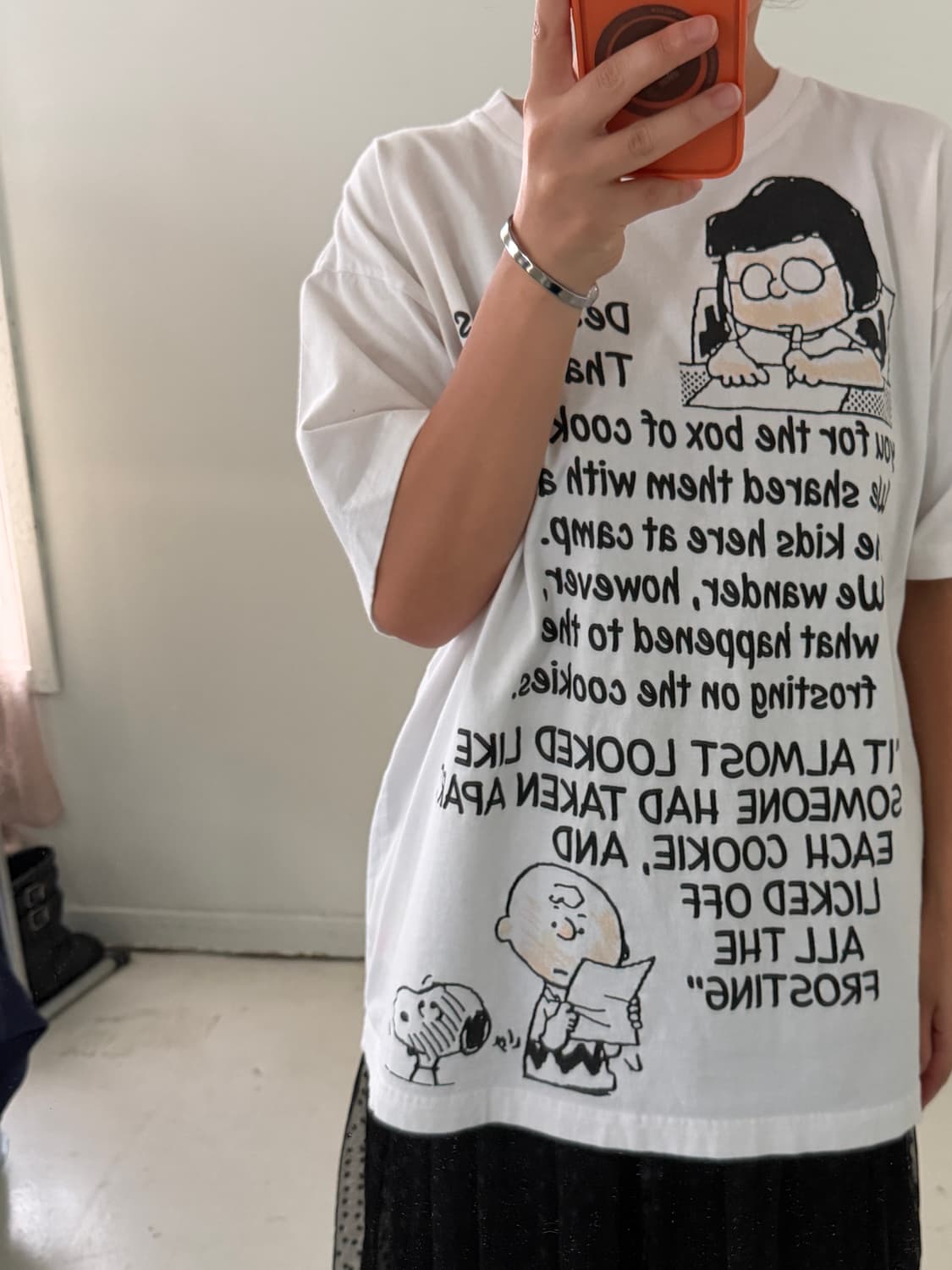 일본빈티지 찰리브라운 스누피 반팔티 상품이미지5
