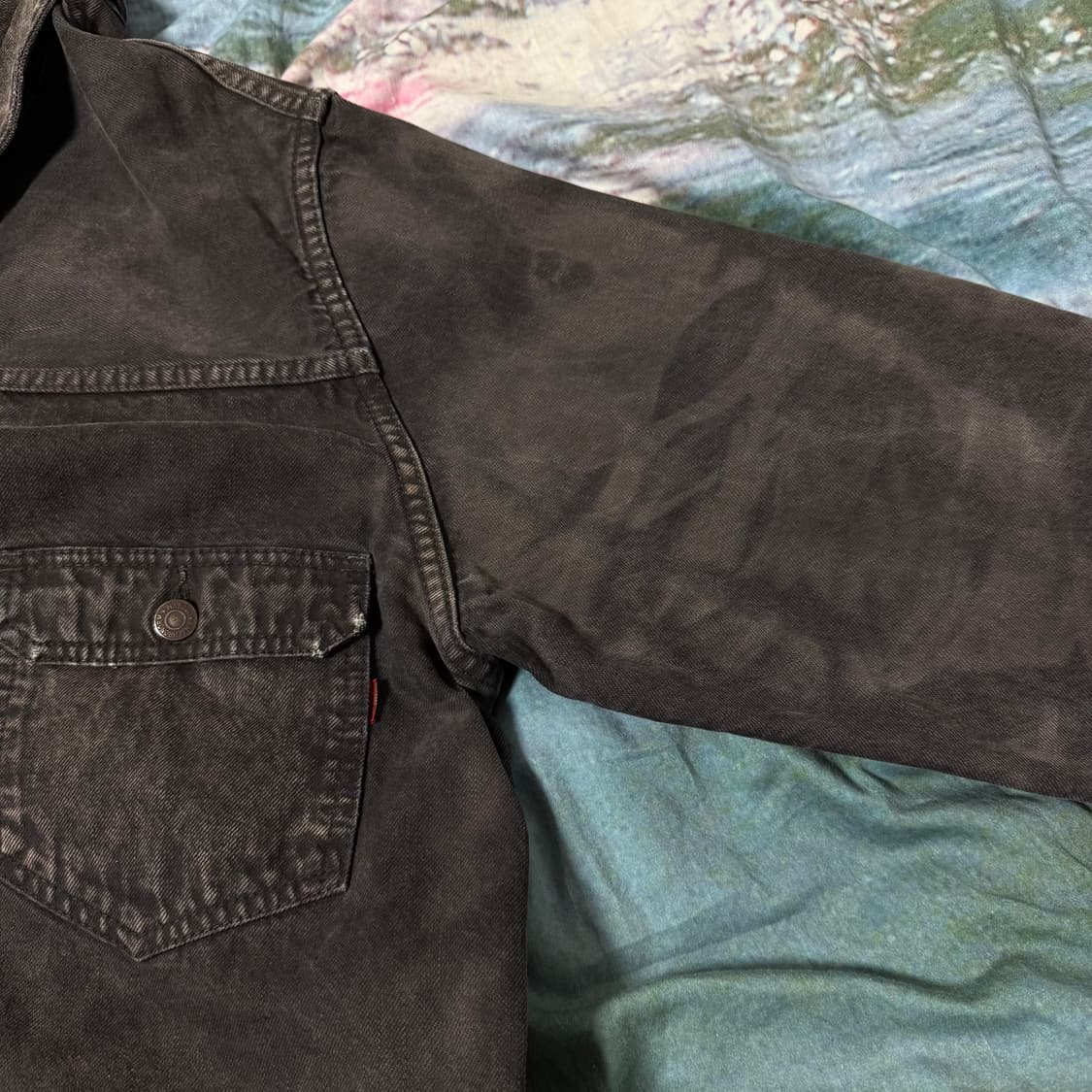 [2]아나크로놈 SULFUR DYE 서퍼 다잉 가공 type2 트러커 자 상품이미지10