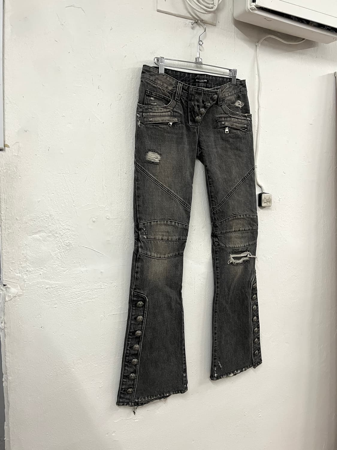 발망 2010FW 데카르넹 데님 플레어 바이커 팬츠 상품이미지2