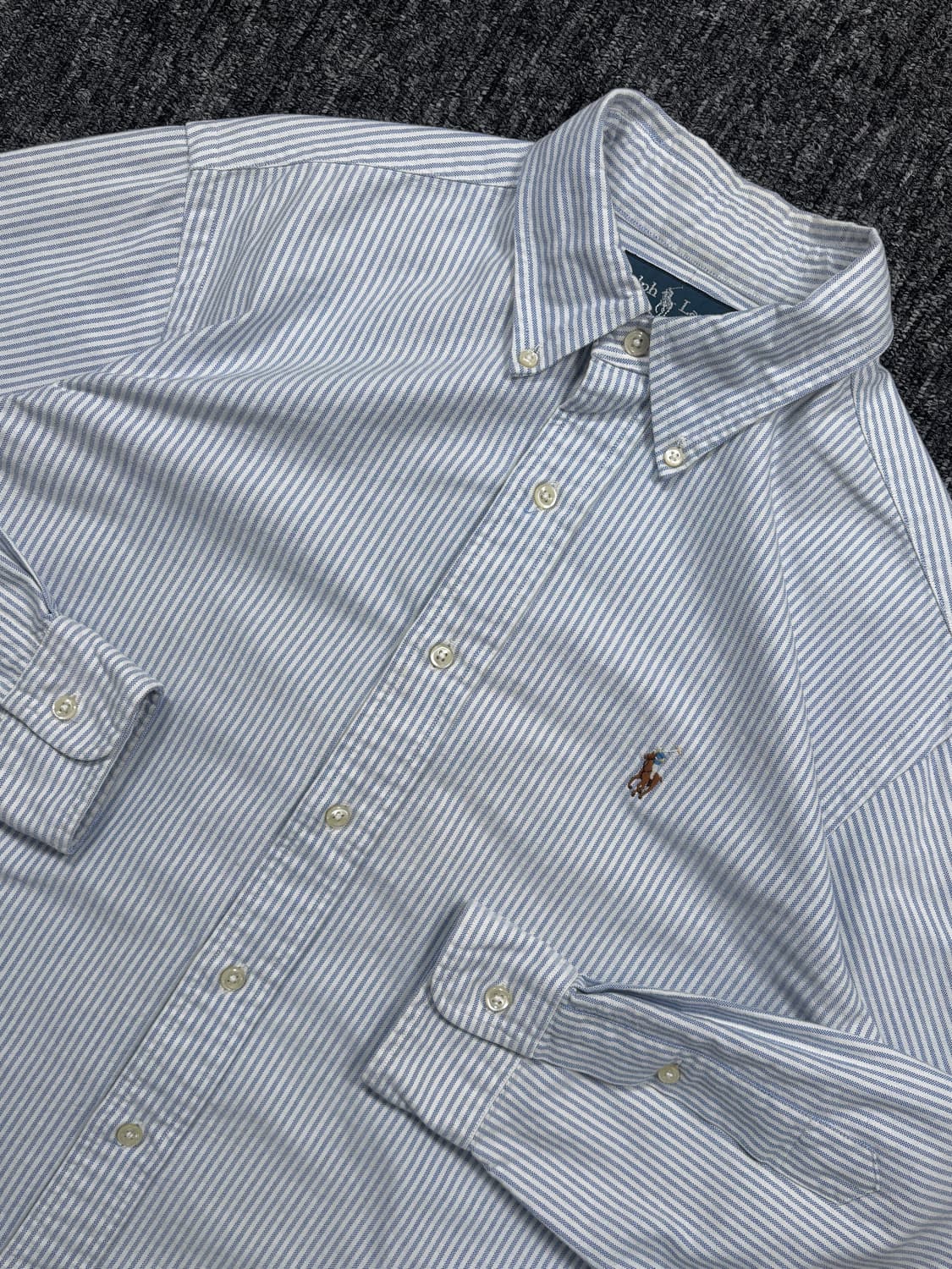 폴로 클래식 핏 스트라이프 셔츠 상품이미지4