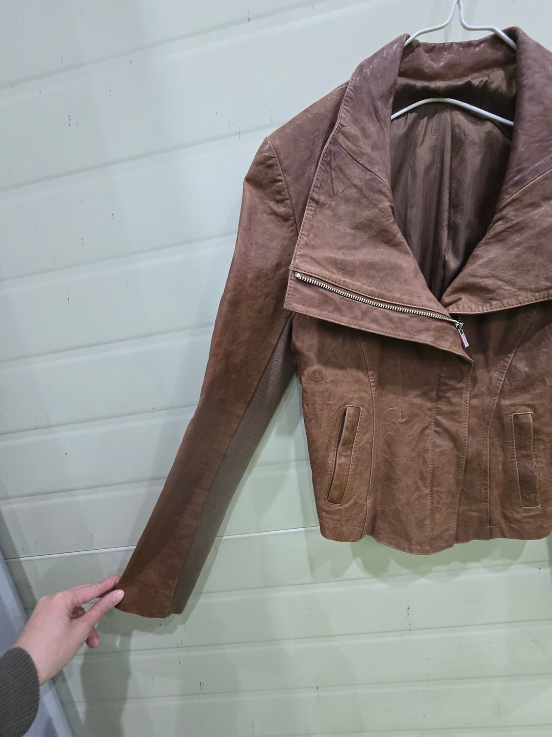 VOV 브라운 가죽 자켓 상품이미지4