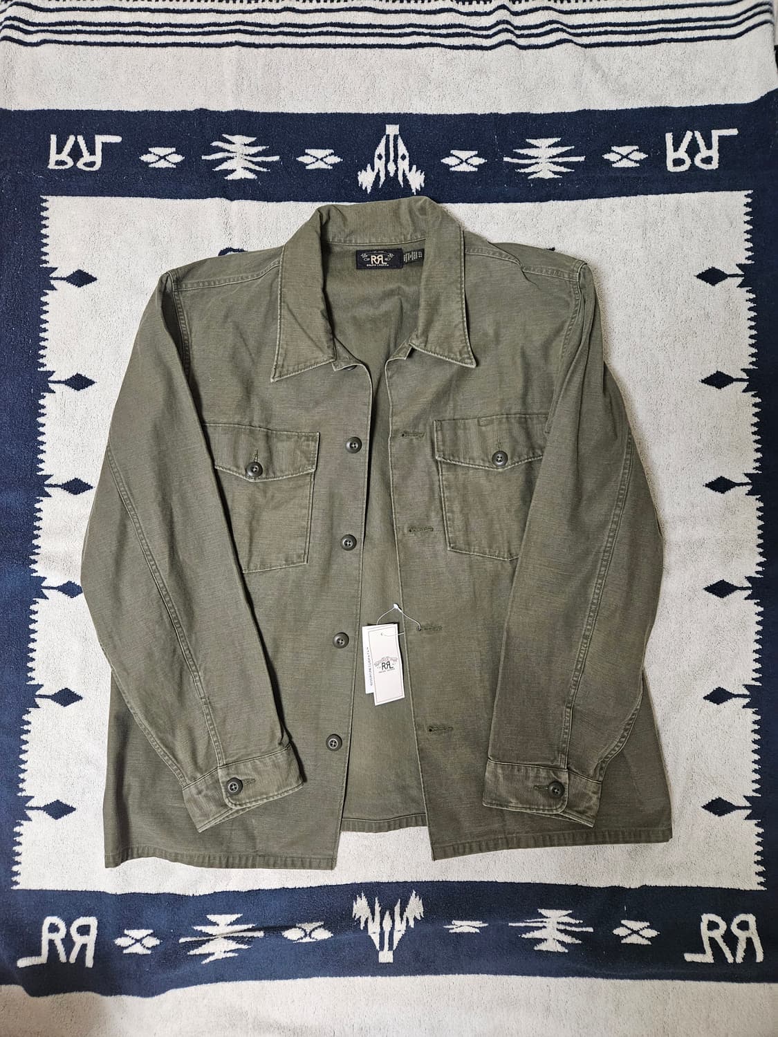 RRL 리버스 새틴 오버셔츠 XL 상품이미지1