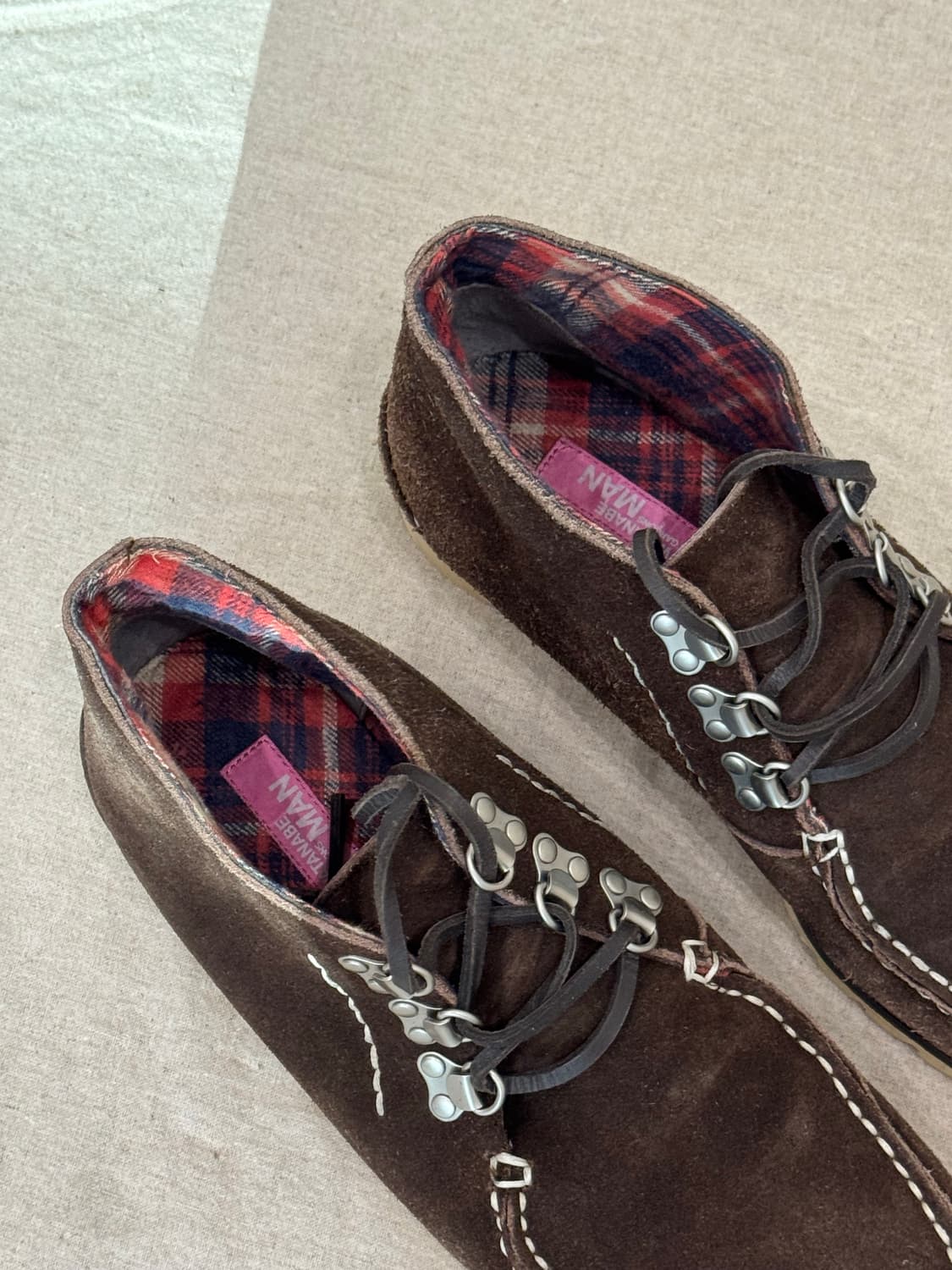 준야와타나베 브라운 스웨이드 슈즈 상품이미지6