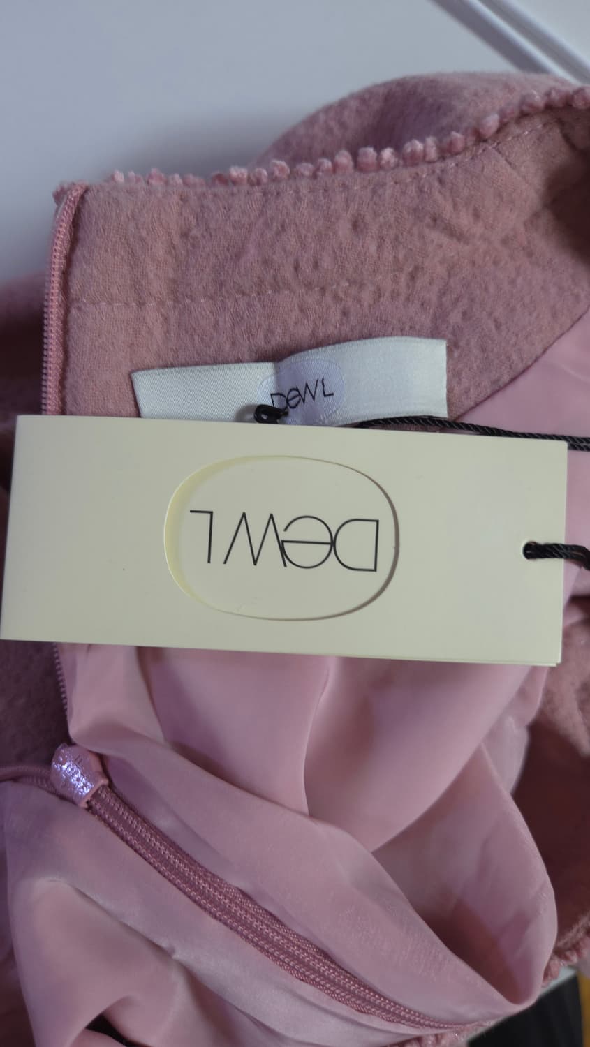 듀엘 자카드 핑크 플레어 원피스 55 사이즈 (미착용택제품) 상품이미지9