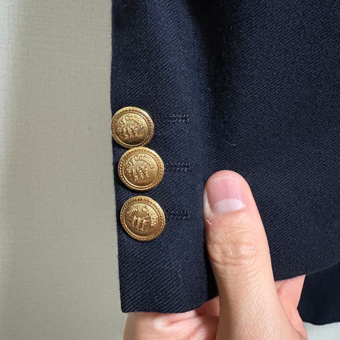 헨리코튼 더블브레스티드 울 금장블레이저 / 네이비, 50 상품이미지5