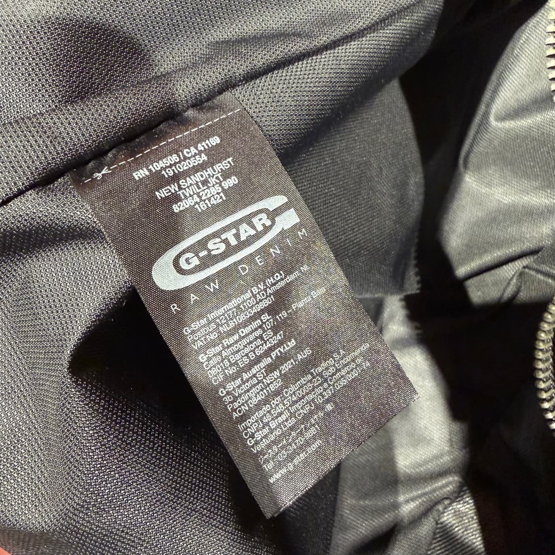 지스타 로우 데님 코팅 바이커 자켓 M 상품이미지5