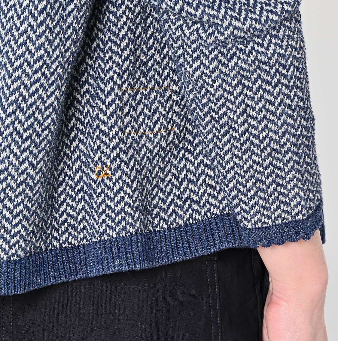 45rpm 린넨 헤링본 니트 상품이미지6