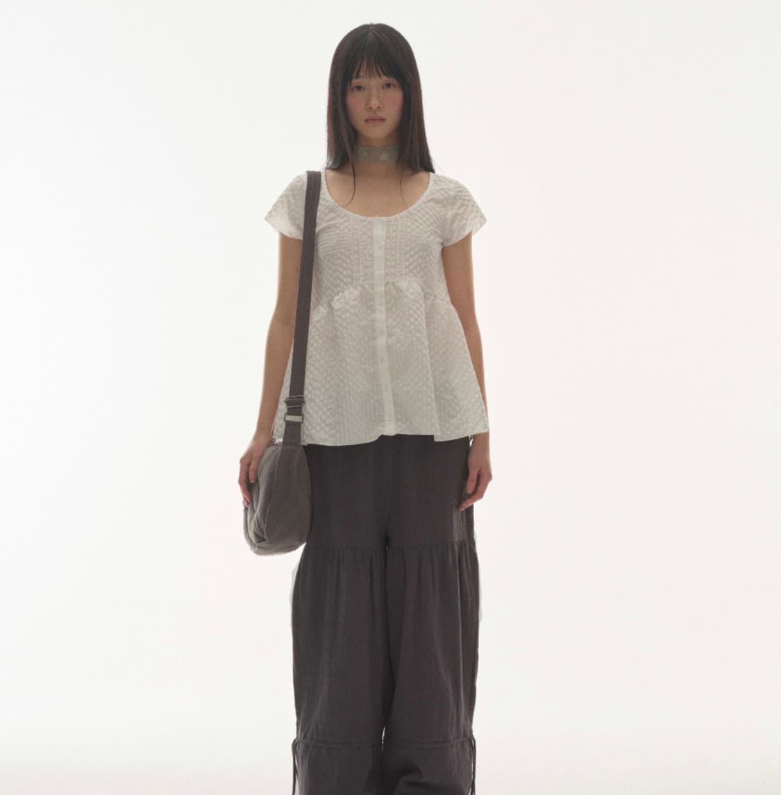 COYSEIO 코이세이오 PINTUCK BLOUSE WHITE  상품이미지2