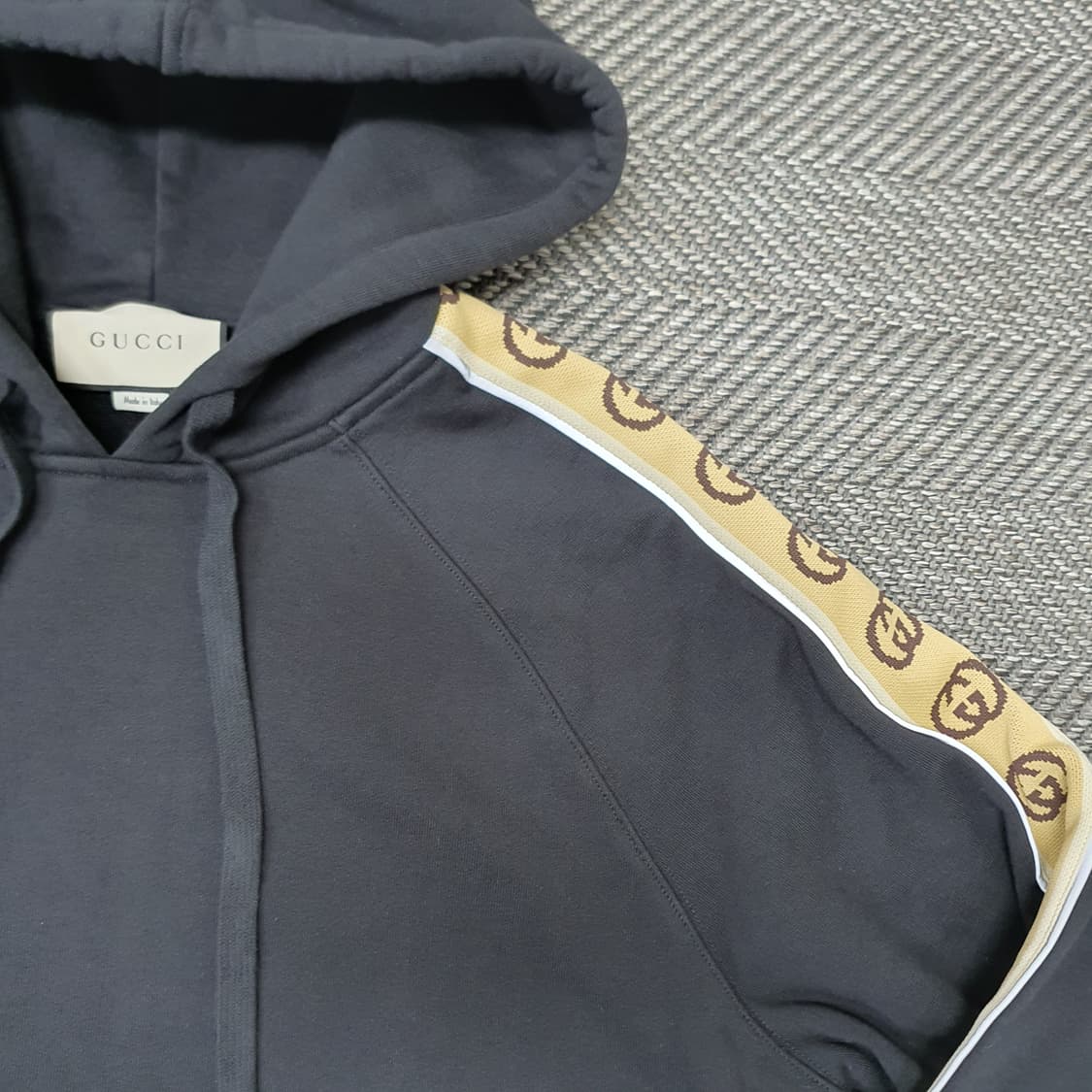 구찌 로꼬 테이프 오버핏 후드티 남자105~110 상품이미지3