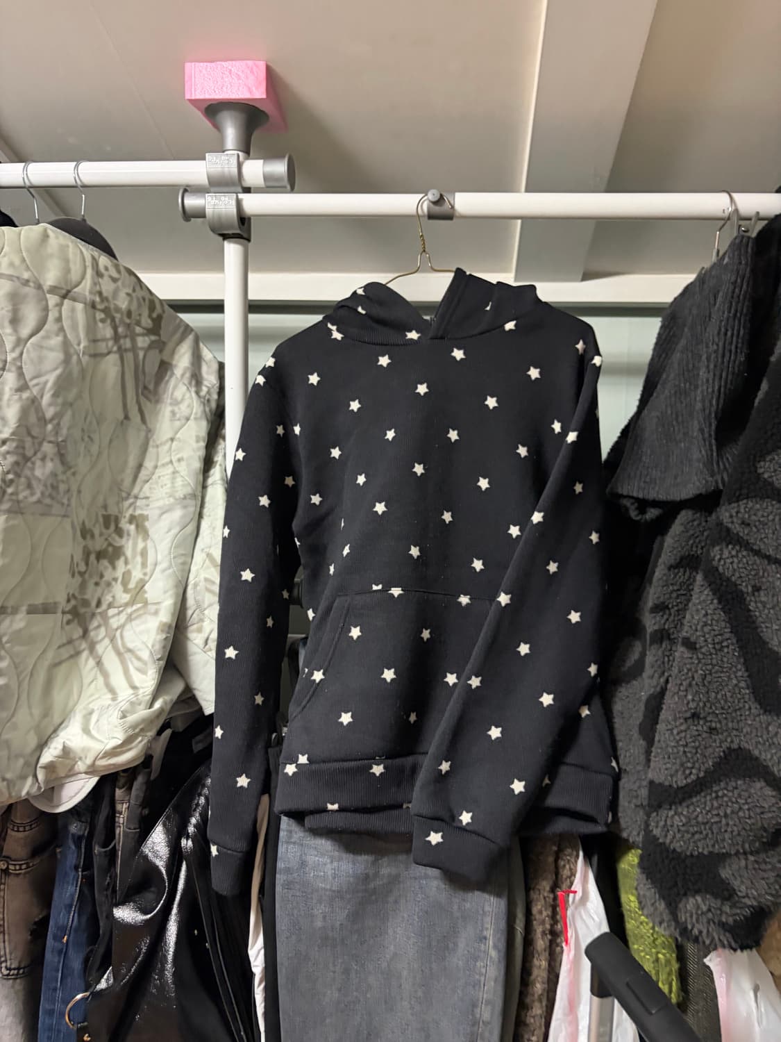 오피쉬 미니 스타 후디 블랙 상품이미지2