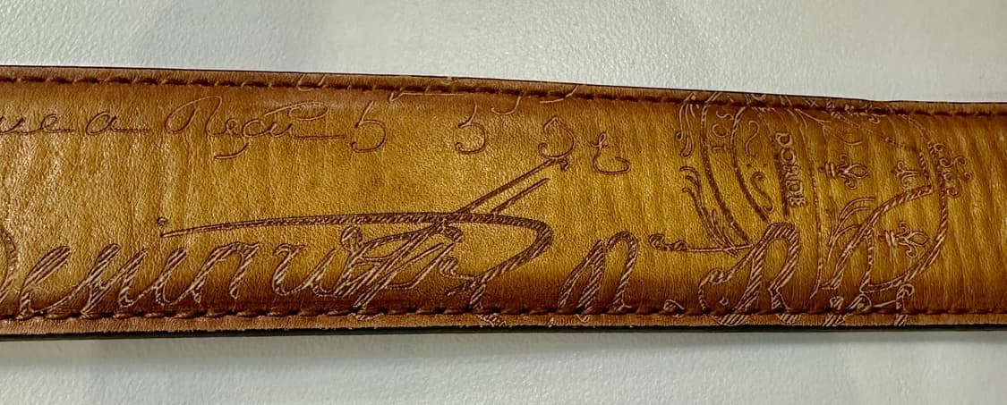 벨루티 켈리그라프 베네치아 클래식 카프 레더 벨트 100 상품이미지7