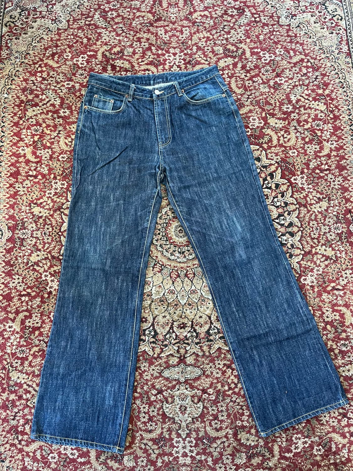 에비수 컬러 갈매기 데님 상품이미지2