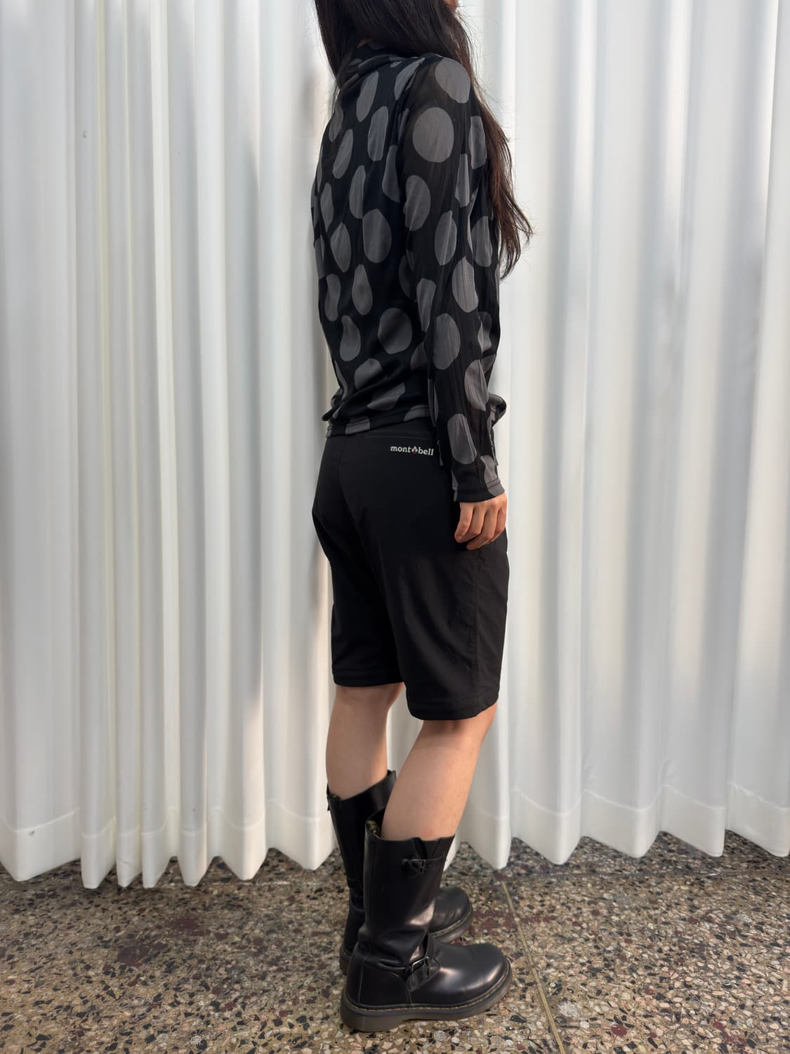 dot mesh top 상품이미지5