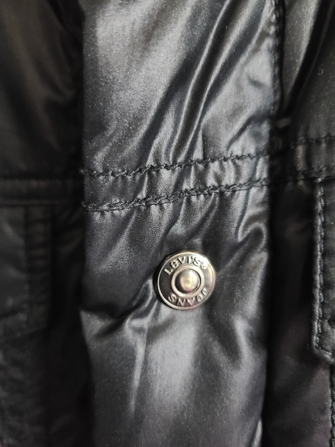 리바이스 블랙 패딩 셔킷(라지) 상품이미지5
