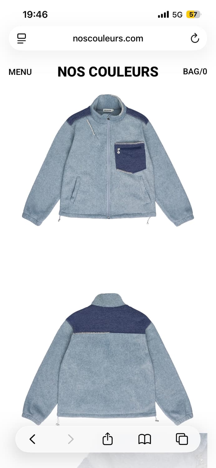 노쿨러스 UL FLEECE JACKET 02 BLUE  상품이미지1