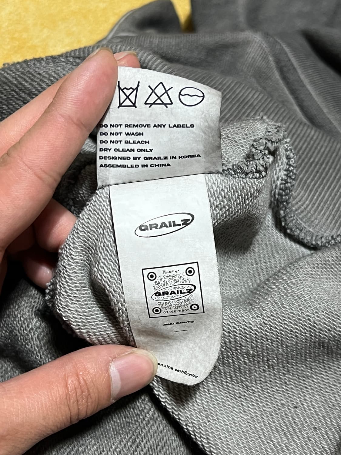 그레일즈 워싱 후드 집업 상품이미지7