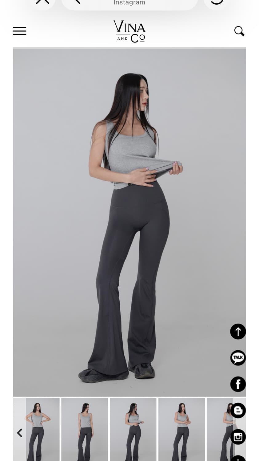 부츠컷힙업레깅스 비나앤코 상품이미지1