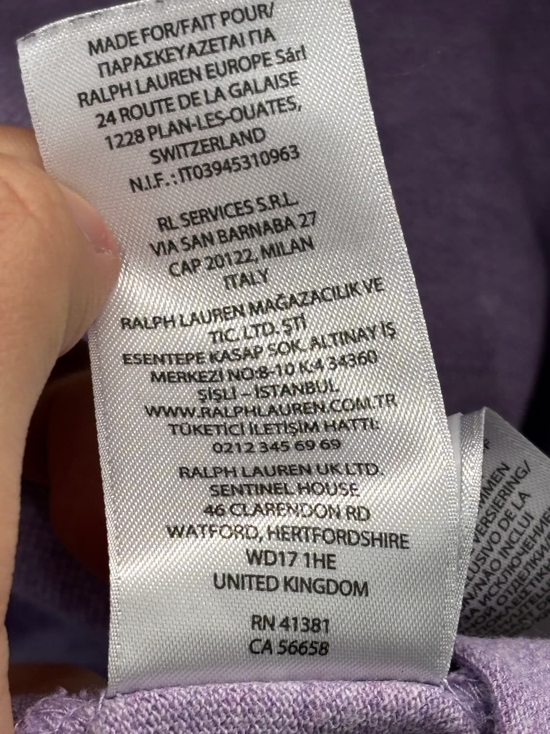 폴로 랄프로렌 반팔 카라티 퍼플 XL 상품이미지8