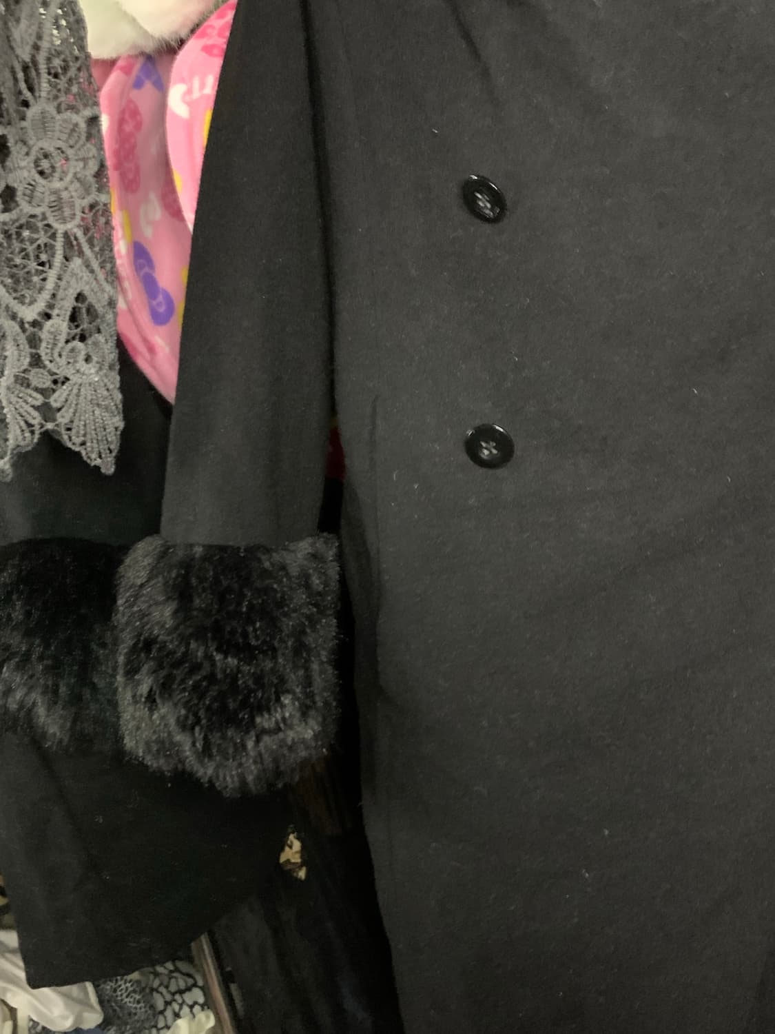 y2k 드레이프 퍼 코트 상품이미지3