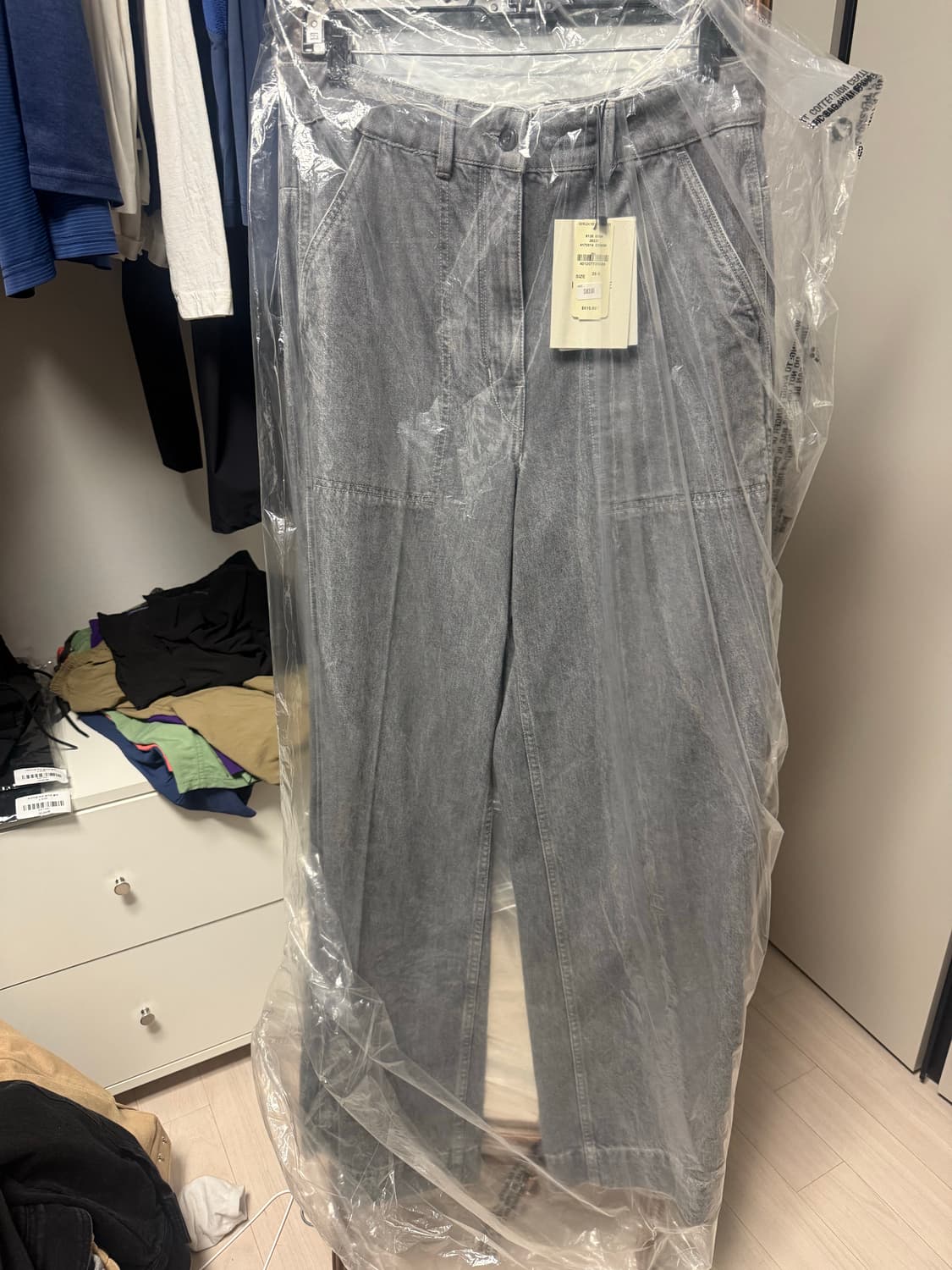 (W) 르메르 루즈 팬츠 데님 스톤 그레이 38 사이즈 상품이미지1