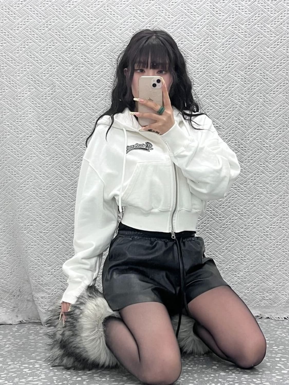 본투윈 올드스쿨 키치 빈티지 백로고 후드집업 F C09974 상품이미지1